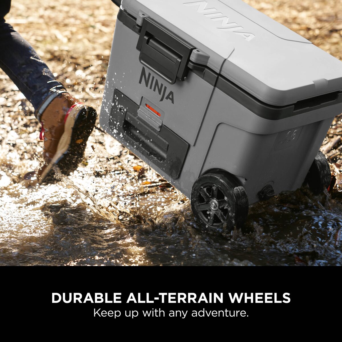 Ninja FrostVault 45QT/42L Wheeled Cooler with Dry Zone, Slate Grey FB245UKGY