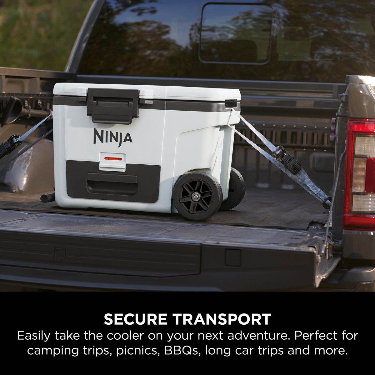 Ninja FrostVault 45QT/42L Wheeled Cooler with Dry Zone, Cloud White FB245UKWH