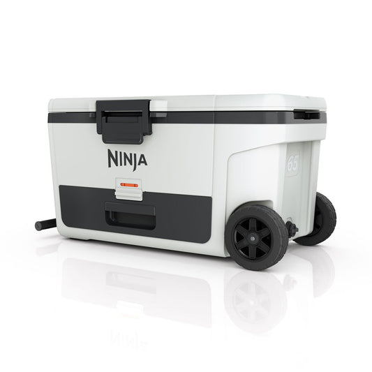 Ninja FrostVault 65QT/61L Wheeled Cooler with Dry Zone, Cloud White FB265EUUKWH