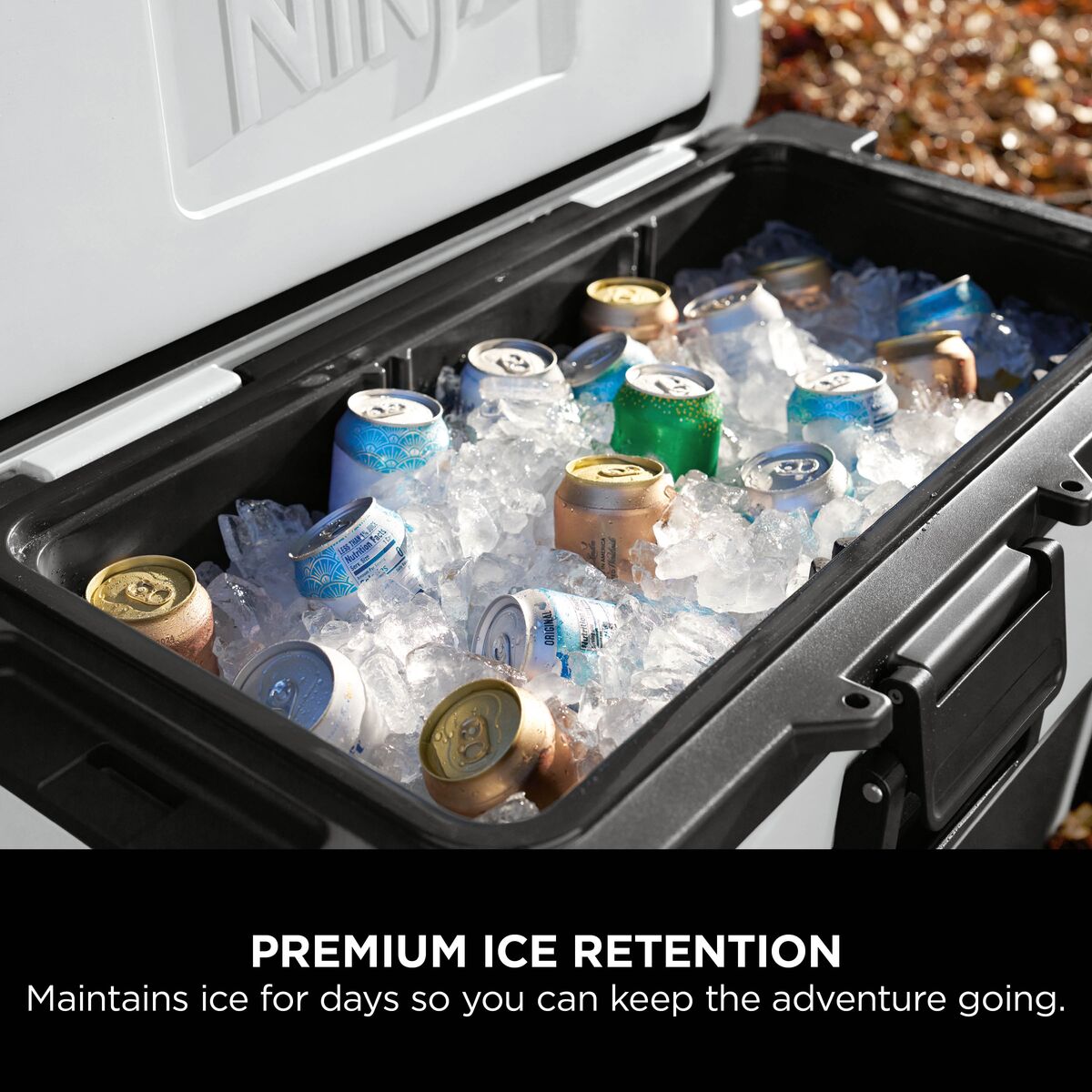 Ninja FrostVault 65QT/61L Wheeled Cooler with Dry Zone, Cloud White FB265EUUKWH