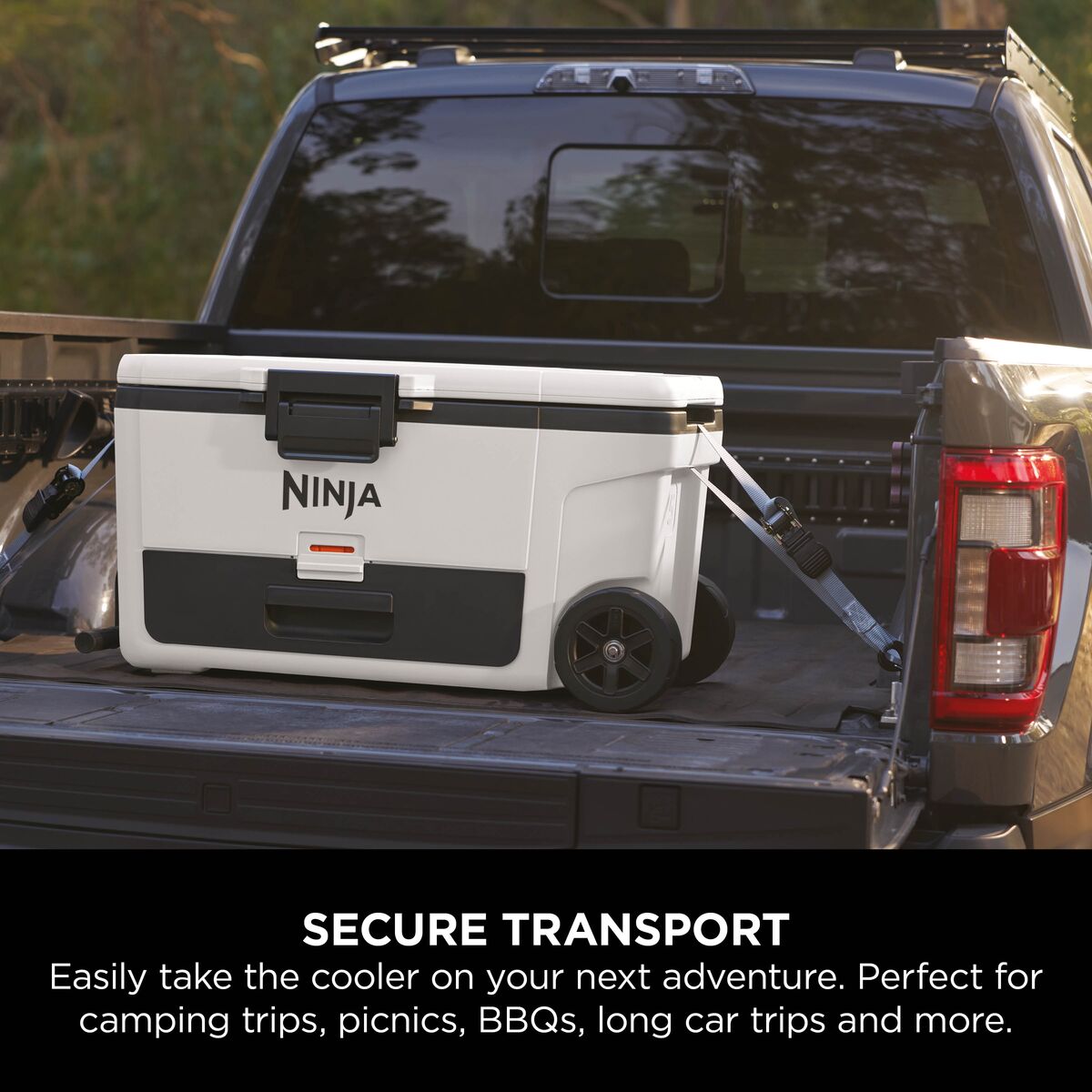 Ninja FrostVault 65QT/61L Wheeled Cooler with Dry Zone, Cloud White FB265EUUKWH