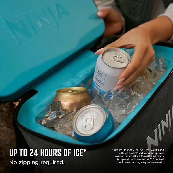 Ninja FrostVault Go 17 litre 24-Can Backpack Soft Cooler - Charcoal Grey