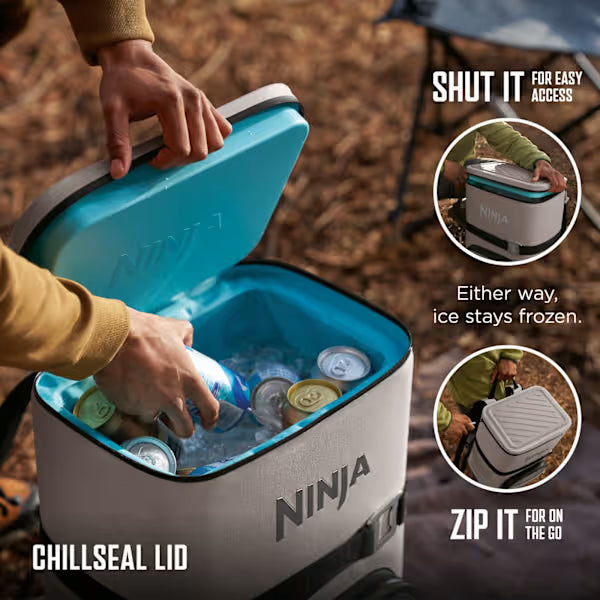 Ninja FrostVault Go 17 litre 24-Can Backpack Soft Cooler - Birch Beige