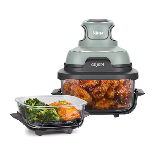Ninja CRISPi 4-in-1 Portable Glass Air Fryer - Sage FN101UKSG