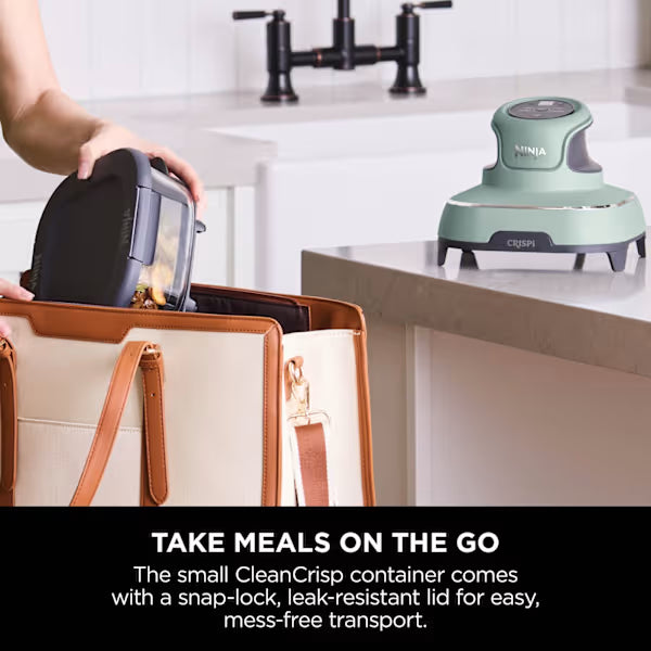 Ninja CRISPi 4-in-1 Portable Glass Air Fryer - Sage FN101UKSG