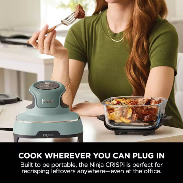 Ninja CRISPi 4-in-1 Portable Glass Air Fryer - Sage FN101UKSG