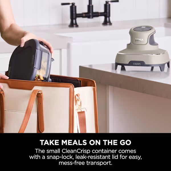 Ninja CRISPi 4-in-1 Portable Glass Air Fryer - Stone FN101UKST