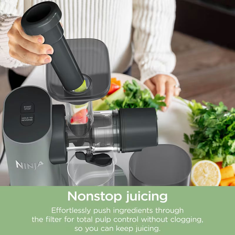 Ninja 3-in-1 Cold Press Juicer, Slicer & Shredder with Anti-Clog Filter JC152UK