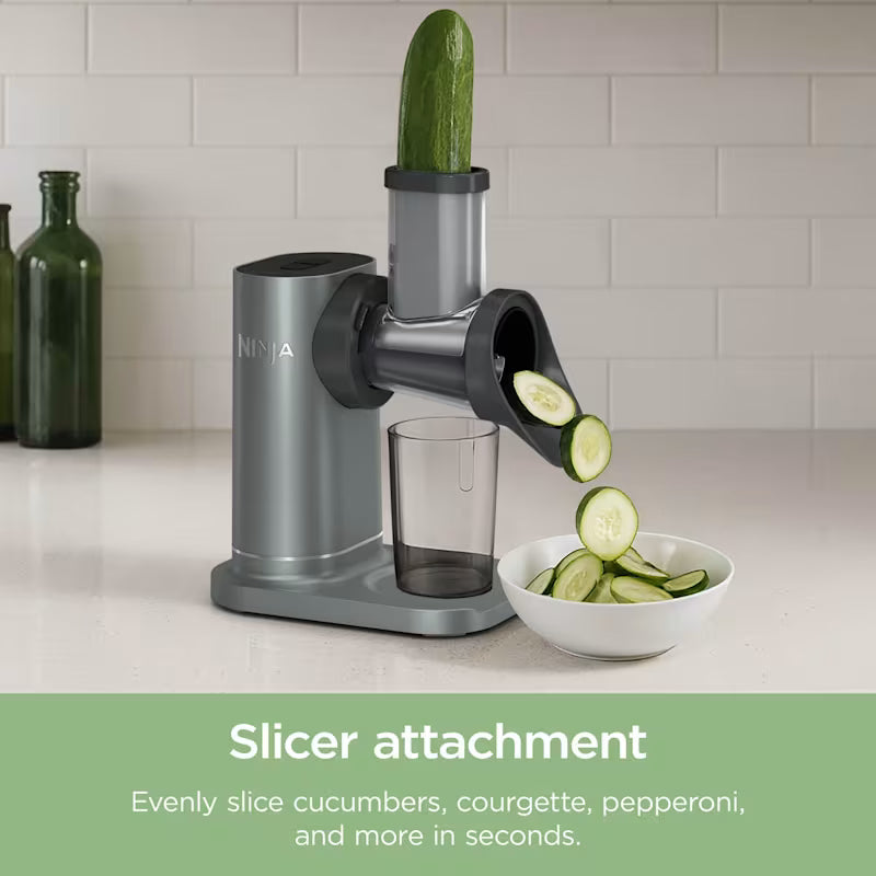 Ninja 3-in-1 Cold Press Juicer, Slicer & Shredder with Anti-Clog Filter JC152UK