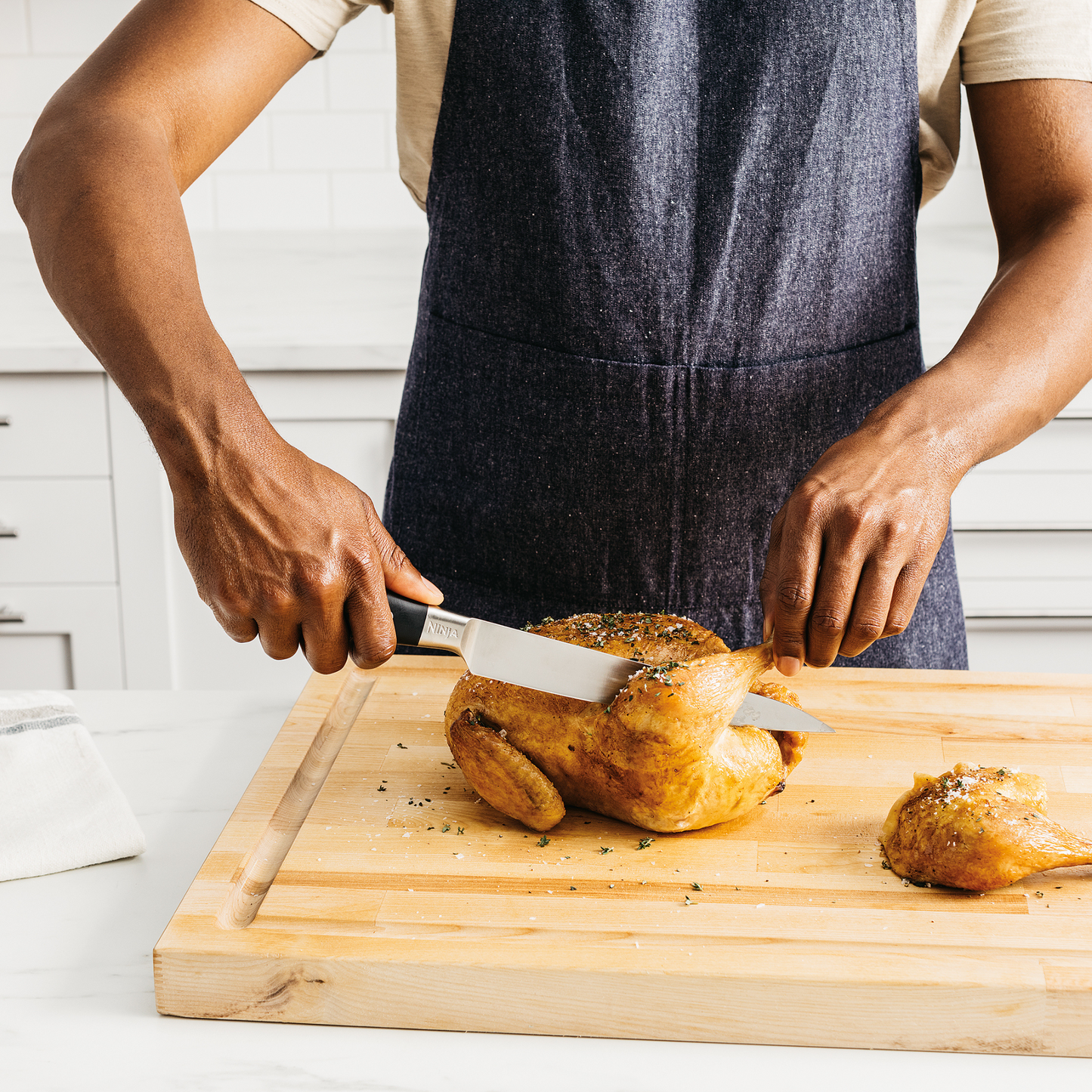 Ninja Foodi StaySharp Knife Block with Integrated Sharpener – 5-Piece Set [K32005UK]