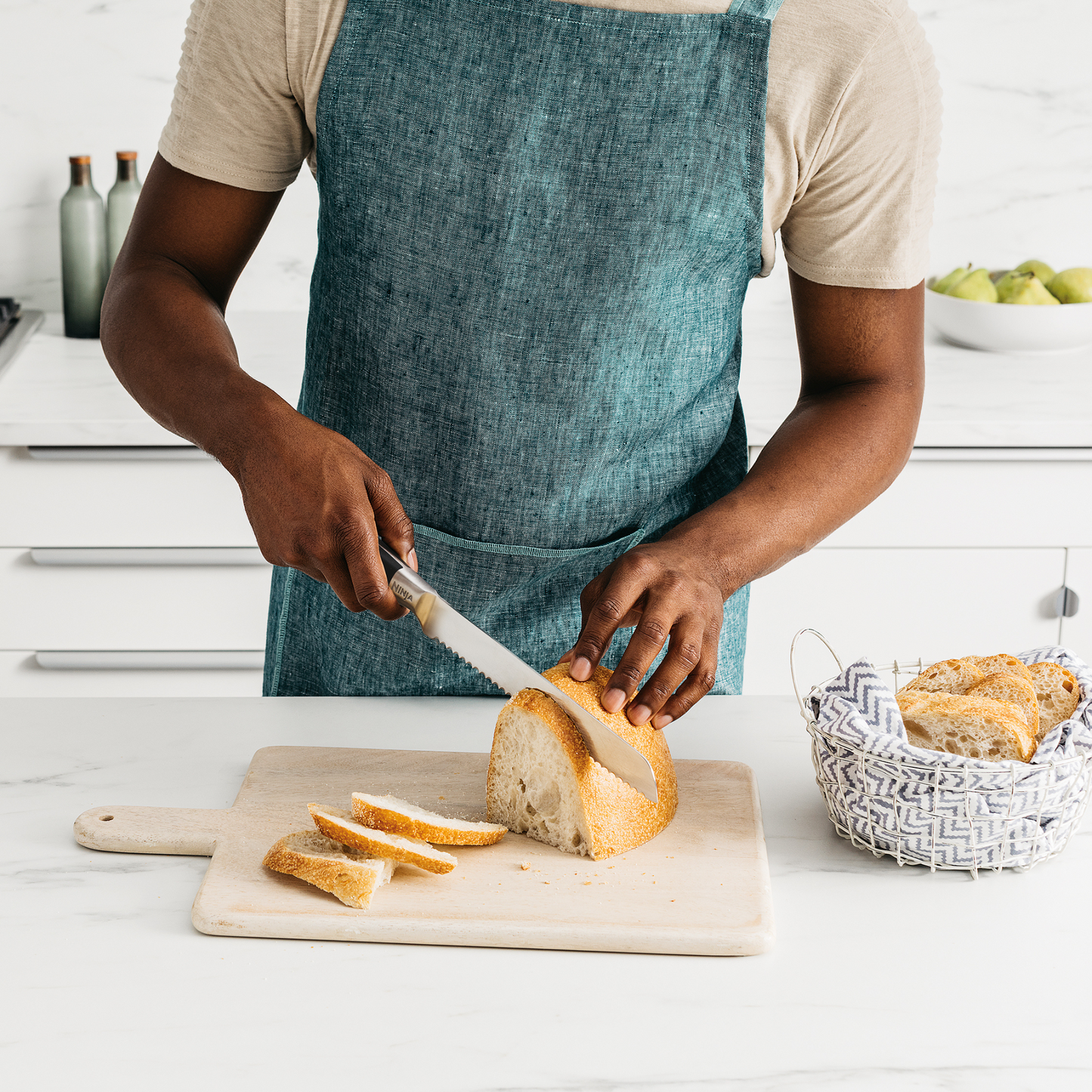 Ninja Foodi StaySharp Knife Block with Integrated Sharpener – 5-Piece Set [K32005UK]