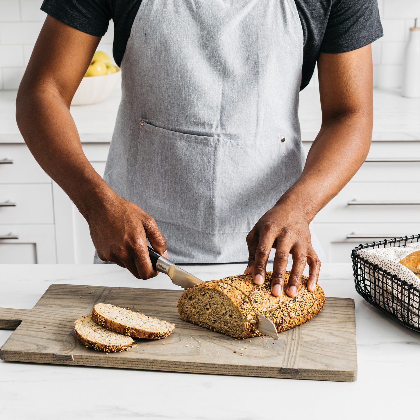 Ninja Foodi StaySharp Knife Block with Integrated Sharpener 6-Piece Set K32006UK