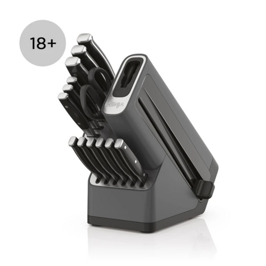 Ninja Foodi StaySharp Knife Block with Integrated Sharpener – Deluxe 14-Piece Set K32014EUUK