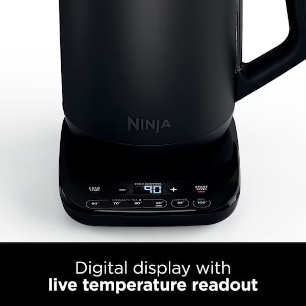 Ninja Black Perfect Temperature Kettle, Rapid Boil – KT200UK