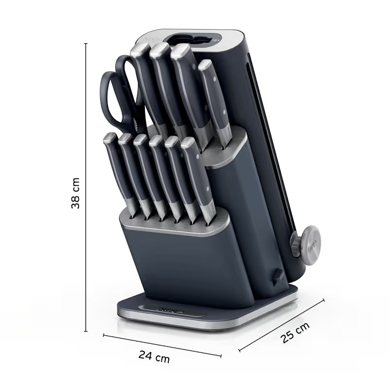 Ninja StaySharp 13-Piece Knife Block Set & Removable Sharpener - Black NK32013EUUKBK1