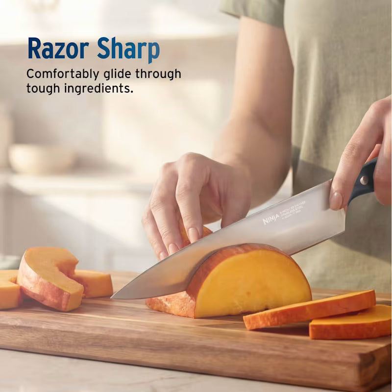 Ninja StaySharp 13-Piece Knife Block Set & Removable Sharpener - Black NK32013EUUKBK1