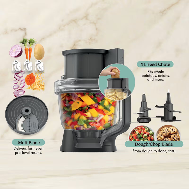 Ninja CrushBOSS 3-in-1 Kitchen System with Food Processor & Tumbler - Onyx LB401UKBK