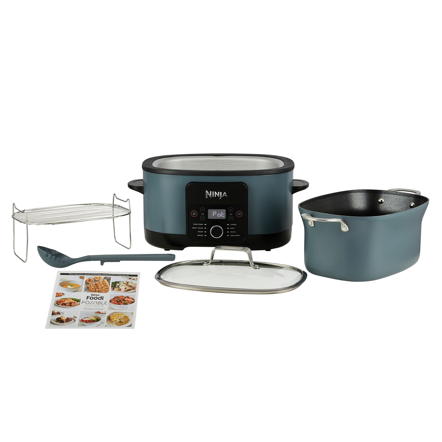 Ninja Foodi 8-in-1 PossibleCooker Slow Cooker & Multi-Cooker Sea Salt Grey [MC1001UK]