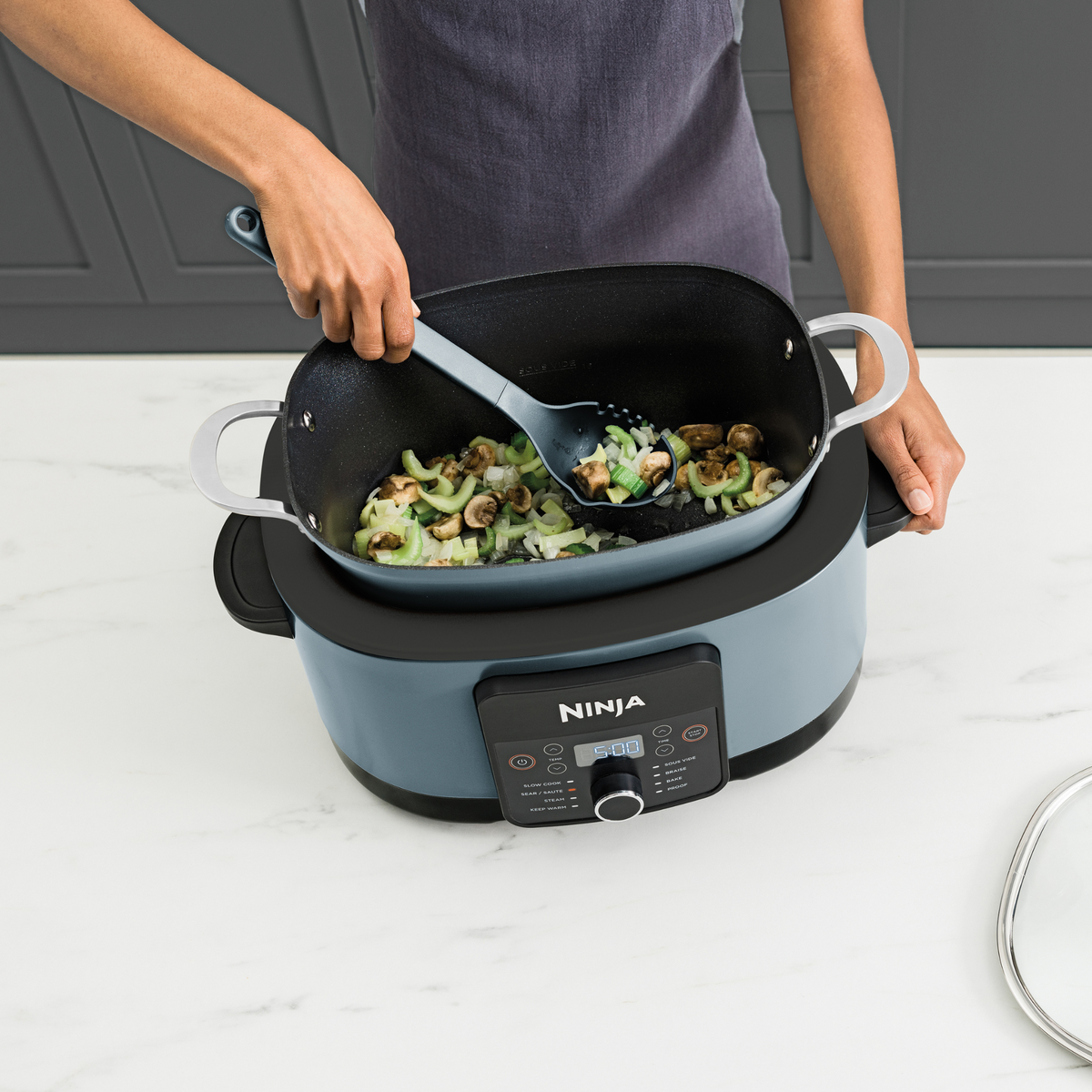 Ninja Foodi 8-in-1 PossibleCooker Slow Cooker & Multi-Cooker Sea Salt ...