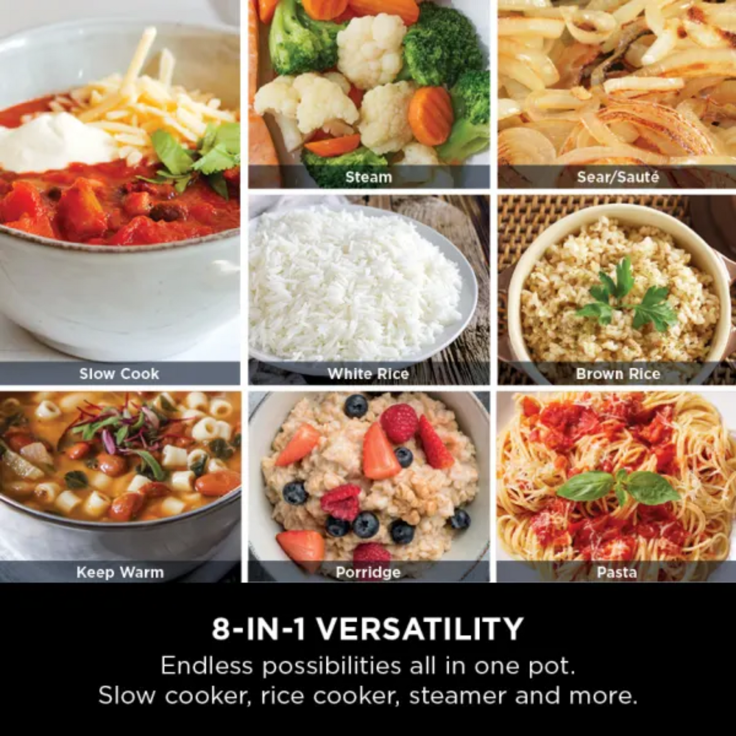 Ninja Foodi 8-Mode 6L PossibleCooker Rice & Slow Cooker MC1101UK