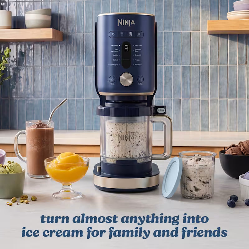Ninja CREAMi XL 11-in-1 Ice Cream Maker – Navy NC601UK