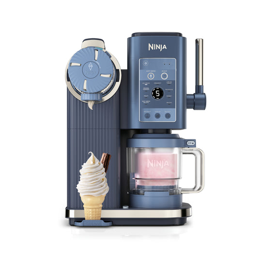 Ninja CREAMi Scoop & Swirl 13-in-1 Ice Cream and Soft Serve Maker - Navy NC701UKBL