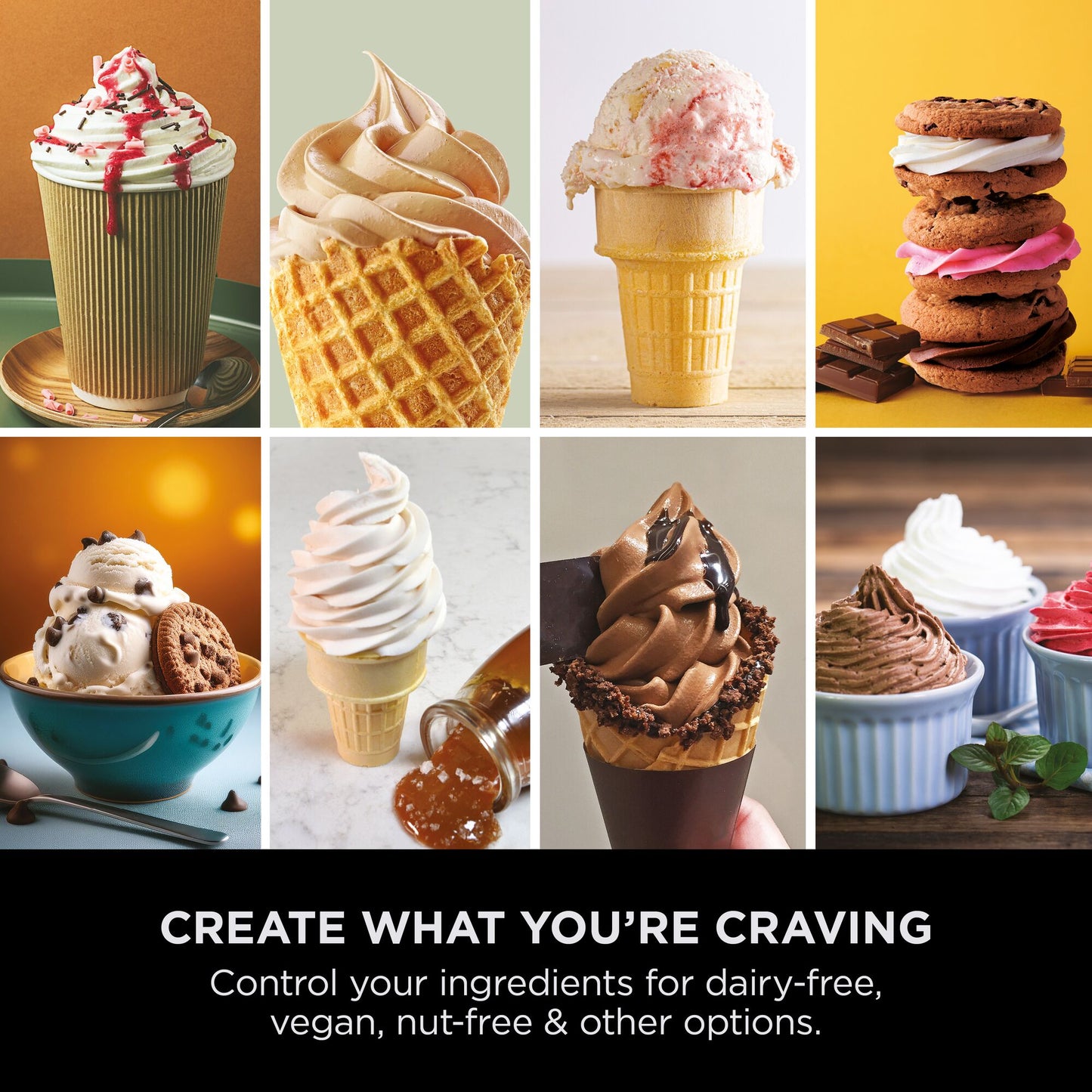 Ninja Swirl by CREAMi 13-in-1 Soft Serve & Ice Cream Maker NC701UK