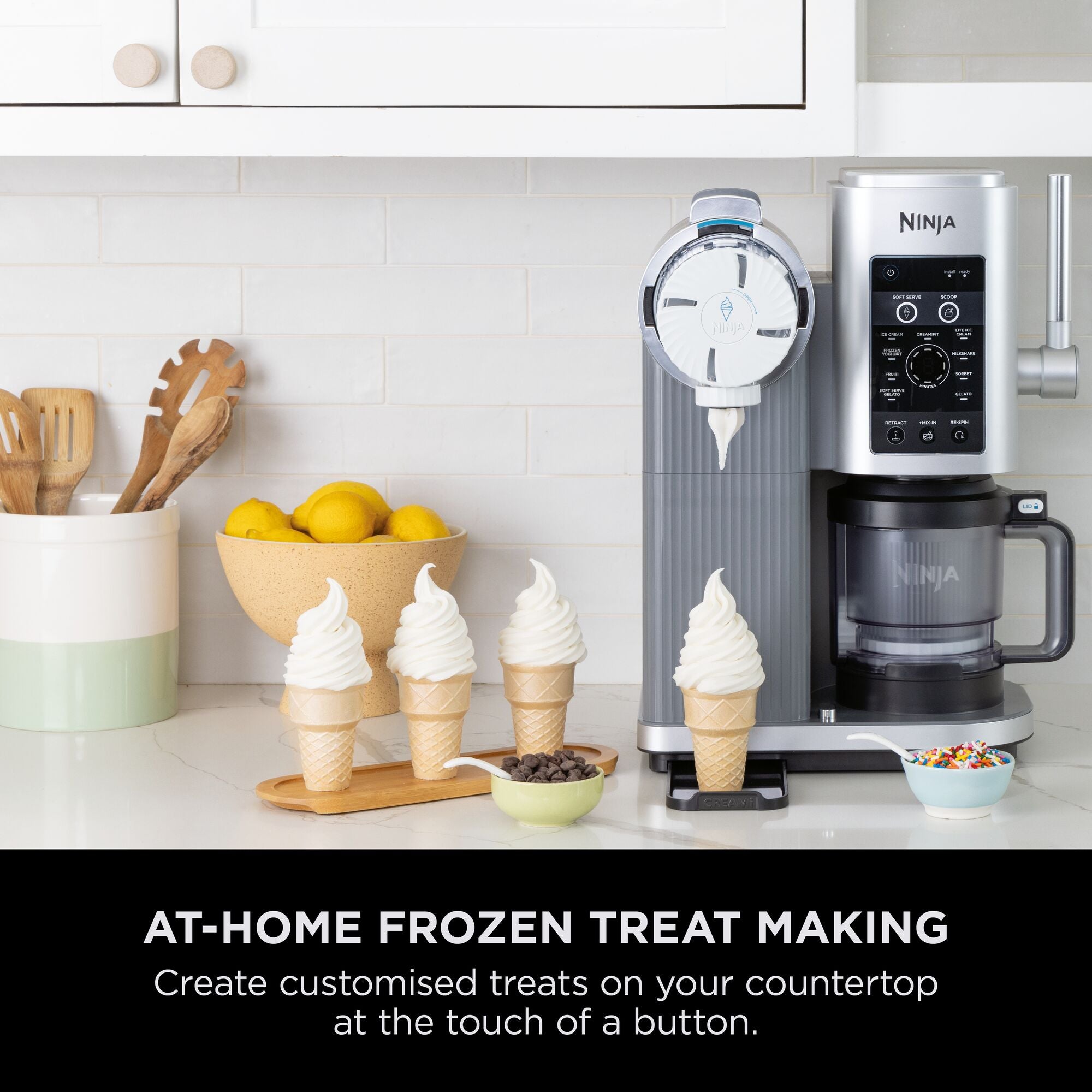 Ninja Swirl by CREAMi 13-in-1 Soft Serve & Ice Cream Maker NC701UK