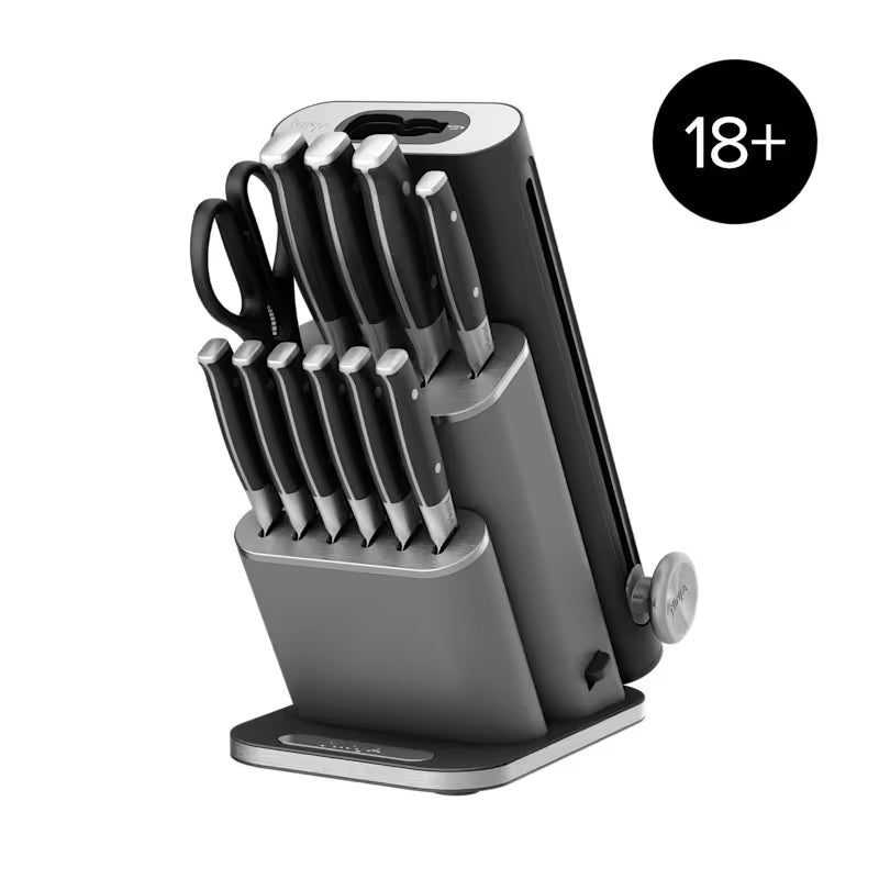 Ninja StaySharp 13-Piece Knife Block Set & Removable Sharpener - Black NK32013EUUKBK1