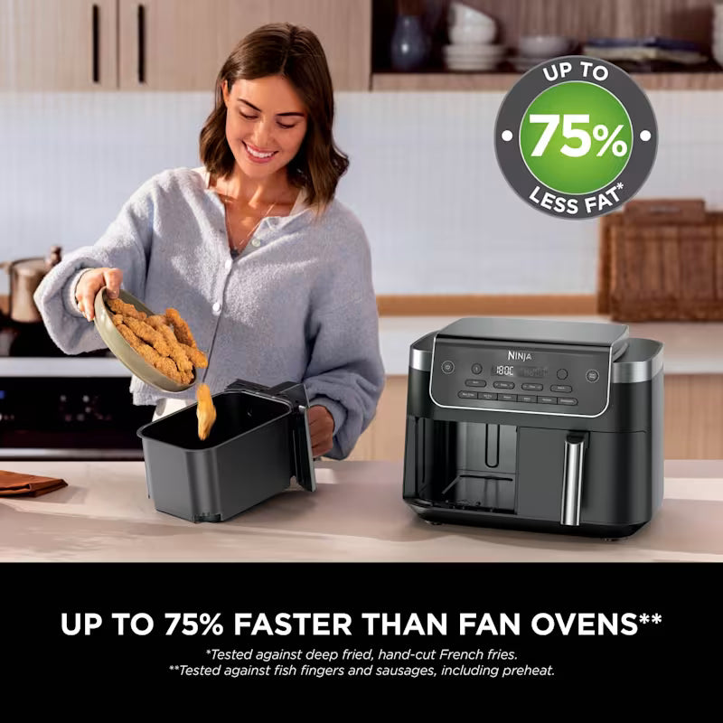 Ninja DualZone 7.6L 2-Drawer Air Fryer - DZ801UK