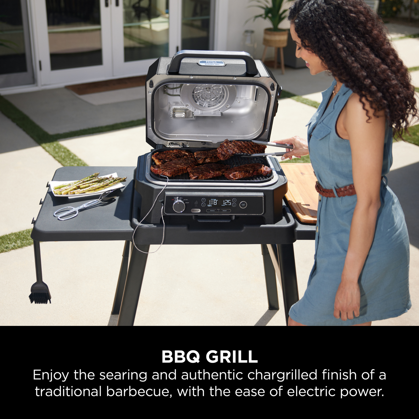 Ninja Woodfire Pro XL Electric BBQ Grill & Smoker OG850UK