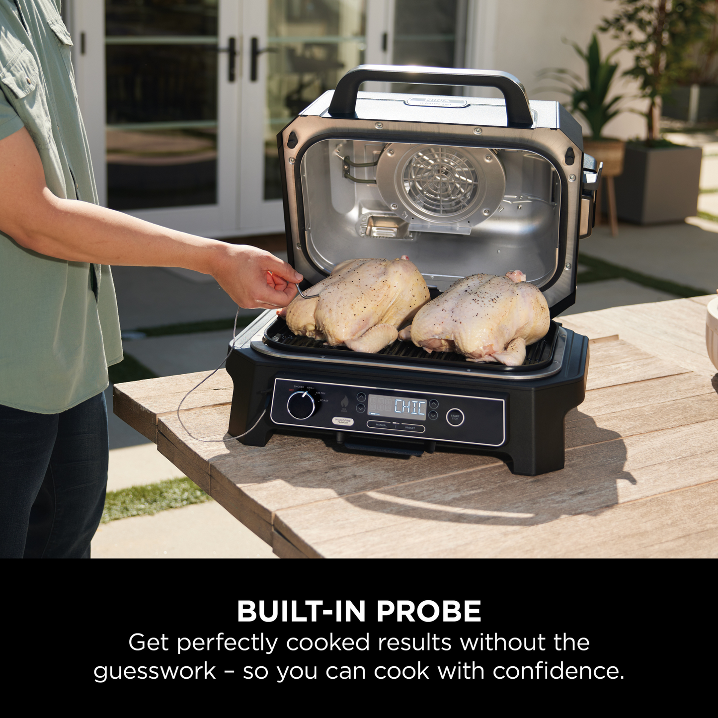 Ninja Woodfire Pro XL Electric BBQ Grill & Smoker OG850UK