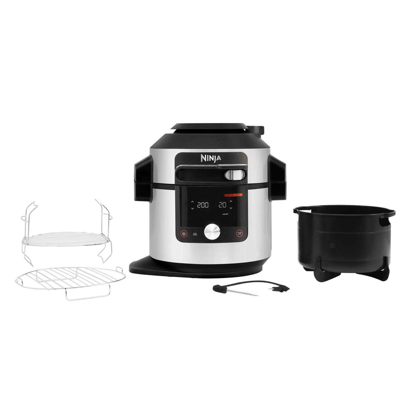 Ninja Foodi MAX 15-in-1 SmartLid Multi-Cooker with Smart Cook System 7.5L OL750UK