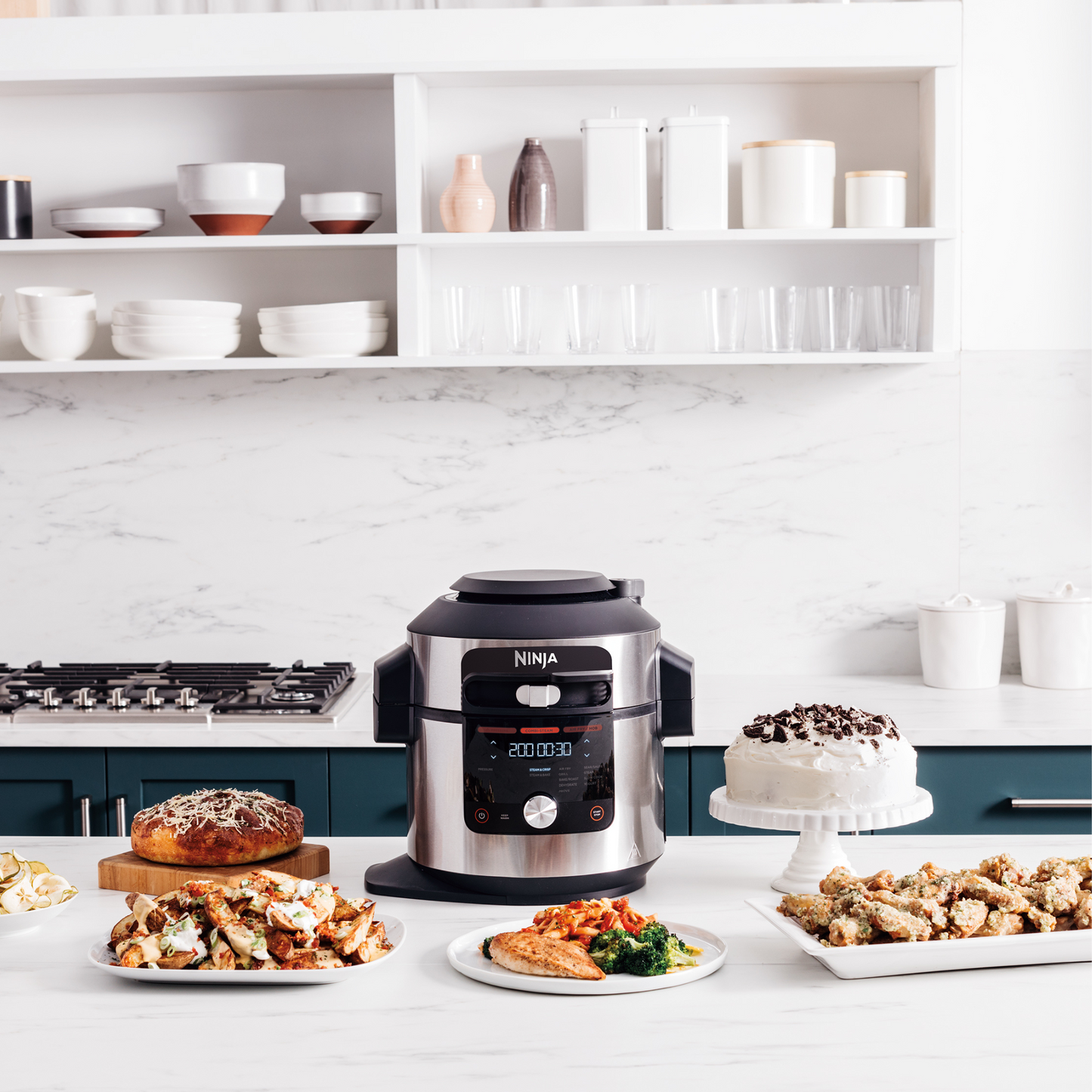 Ninja Foodi MAX 15-in-1 SmartLid Multi-Cooker with Smart Cook System 7.5L OL750UK