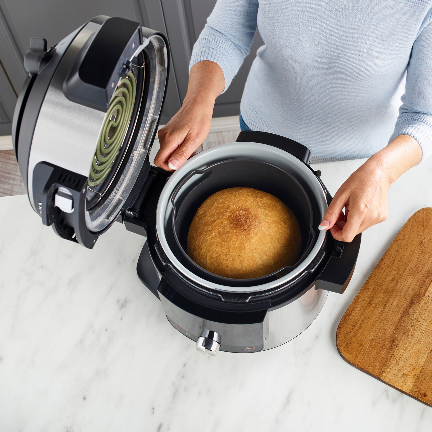 Ninja Foodi MAX 15-in-1 SmartLid Multi-Cooker with Smart Cook System 7.5L OL750UK