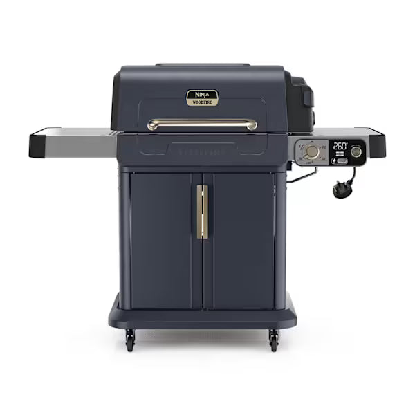 Ninja FlexFlame Gas BBQ & Outdoor Cooking System - Blue & Gold PG301UKBL