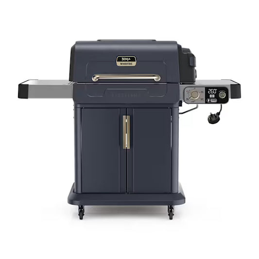 Ninja FlexFlame Gas BBQ & Outdoor Cooking System - Blue & Gold PG301UKBL