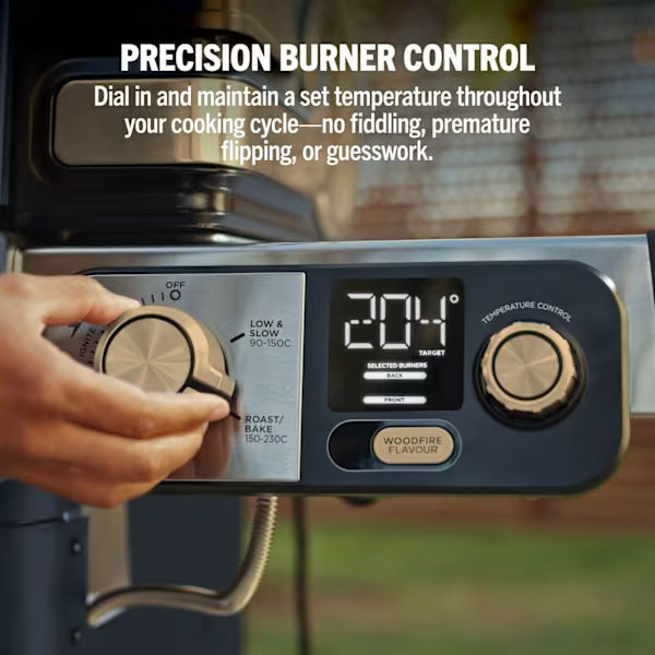 Ninja FlexFlame Gas BBQ & Outdoor Cooking System - Blue & Gold PG301UKBL