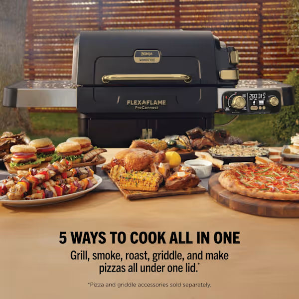 Ninja FlexFlame ProConnect Gas BBQ & Outdoor Cooking System PG305UK