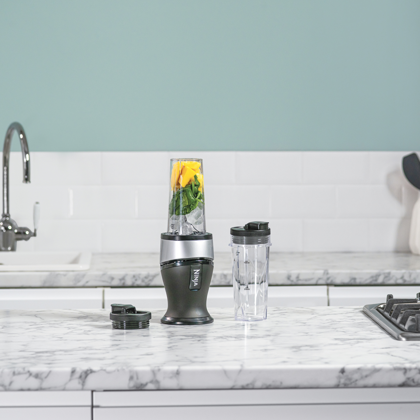 Nutri Ninja 700W Slim Blender & Smoothie Maker - QB3001UKS - Silver