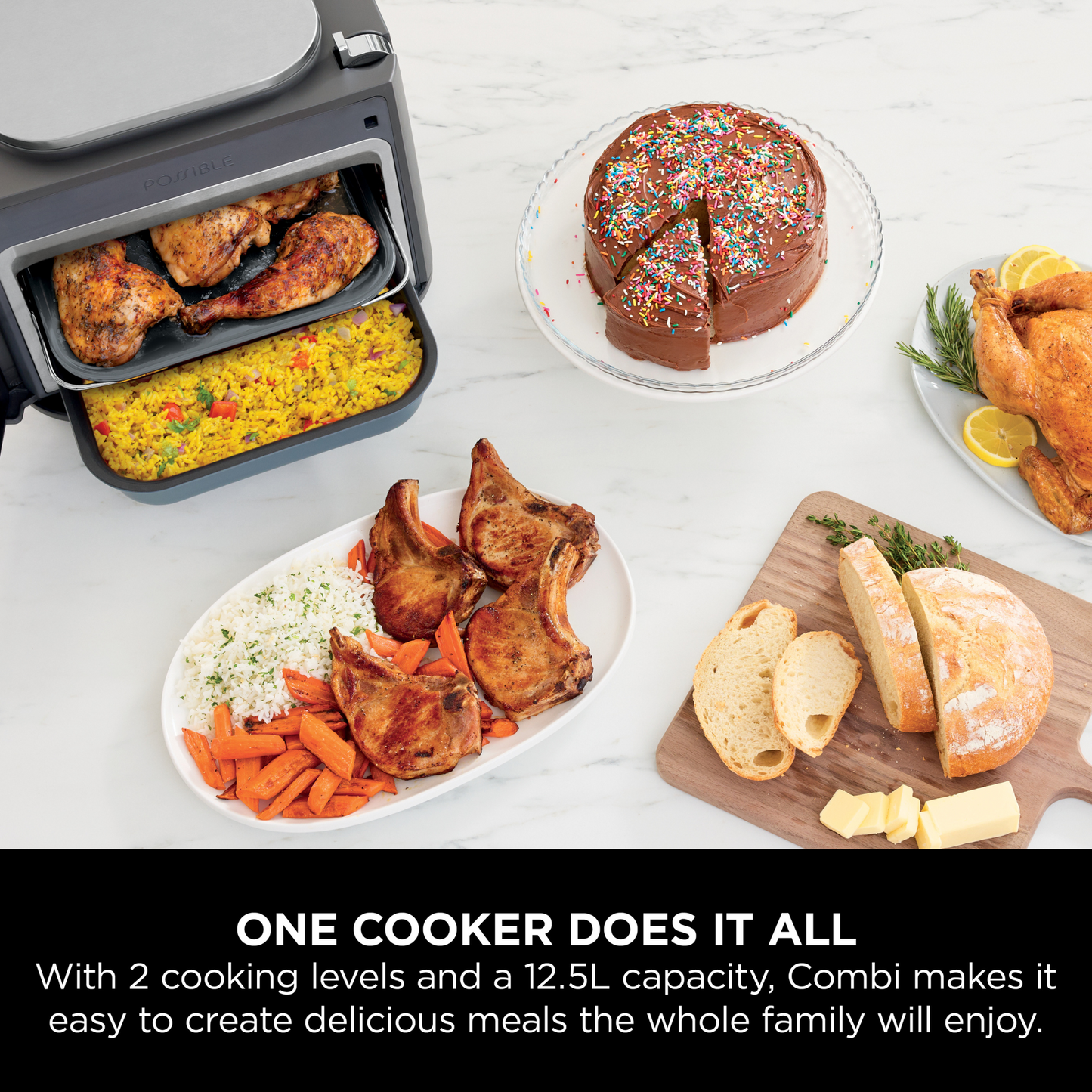 Ninja Combi 12-in-1 Multi-Cooker, Oven & Air Fryer SFP700UK