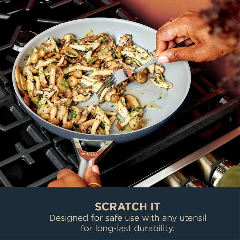 Ninja Ceramic Pro 6-piece Saucepan Set with Lids – Stone CW33003EUIST