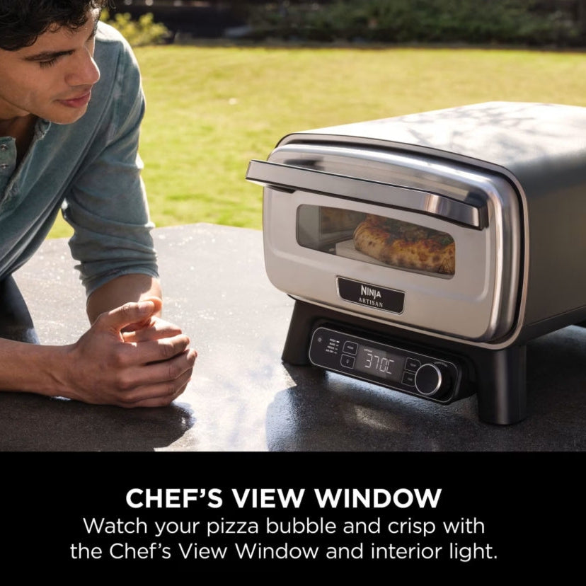 Ninja Artisan Electric Outdoor Pizza Oven & Air Fryer and Cover Bundle MO203UK