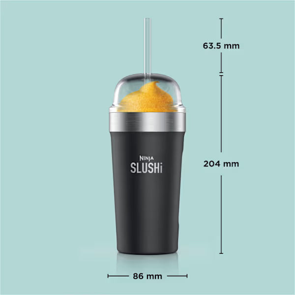 Ninja SLUSHi Insulated Bubble Cup with Lid & Straw – Black XSKBBLBKEUK