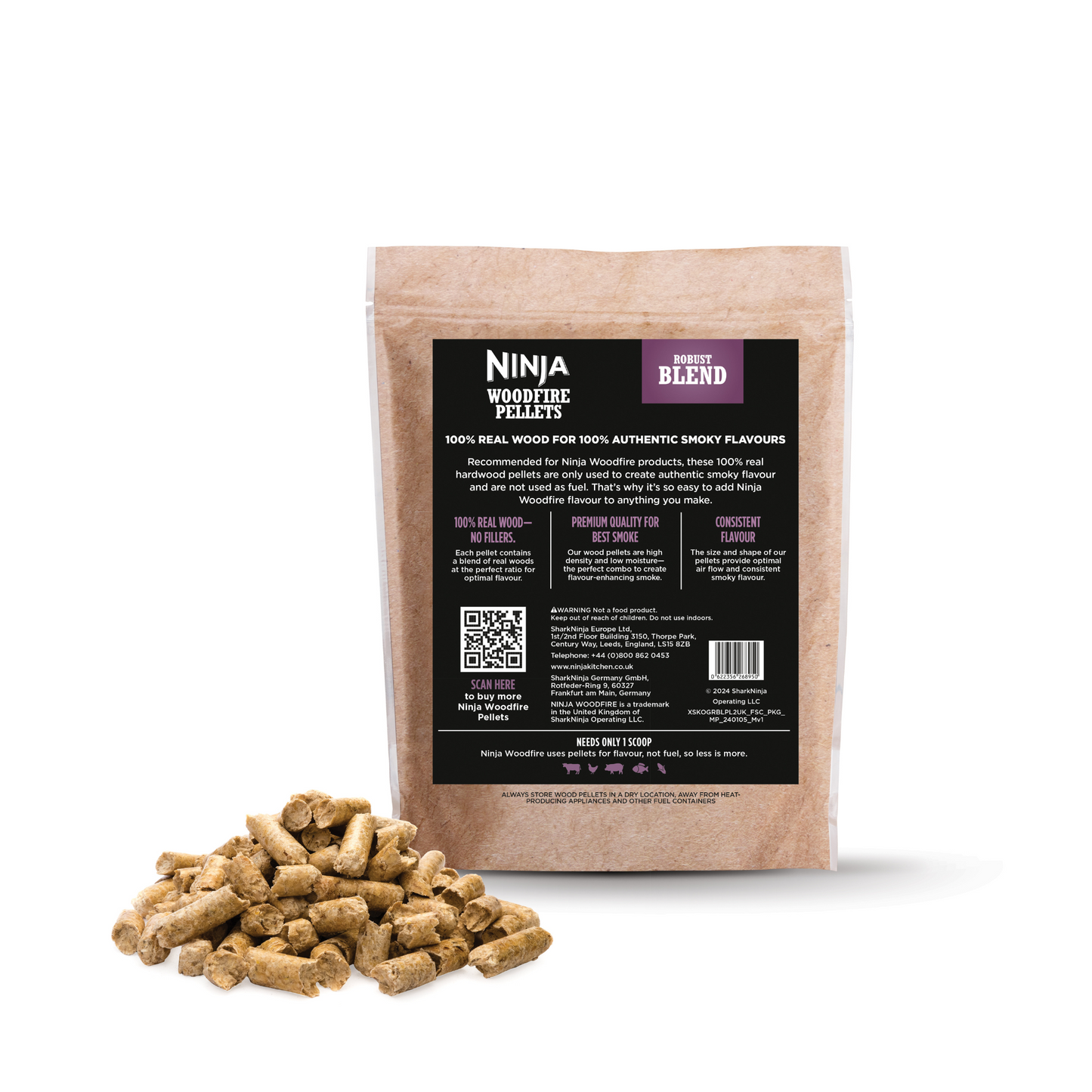 Ninja Woodfire Pellets Robust Blend (900g)