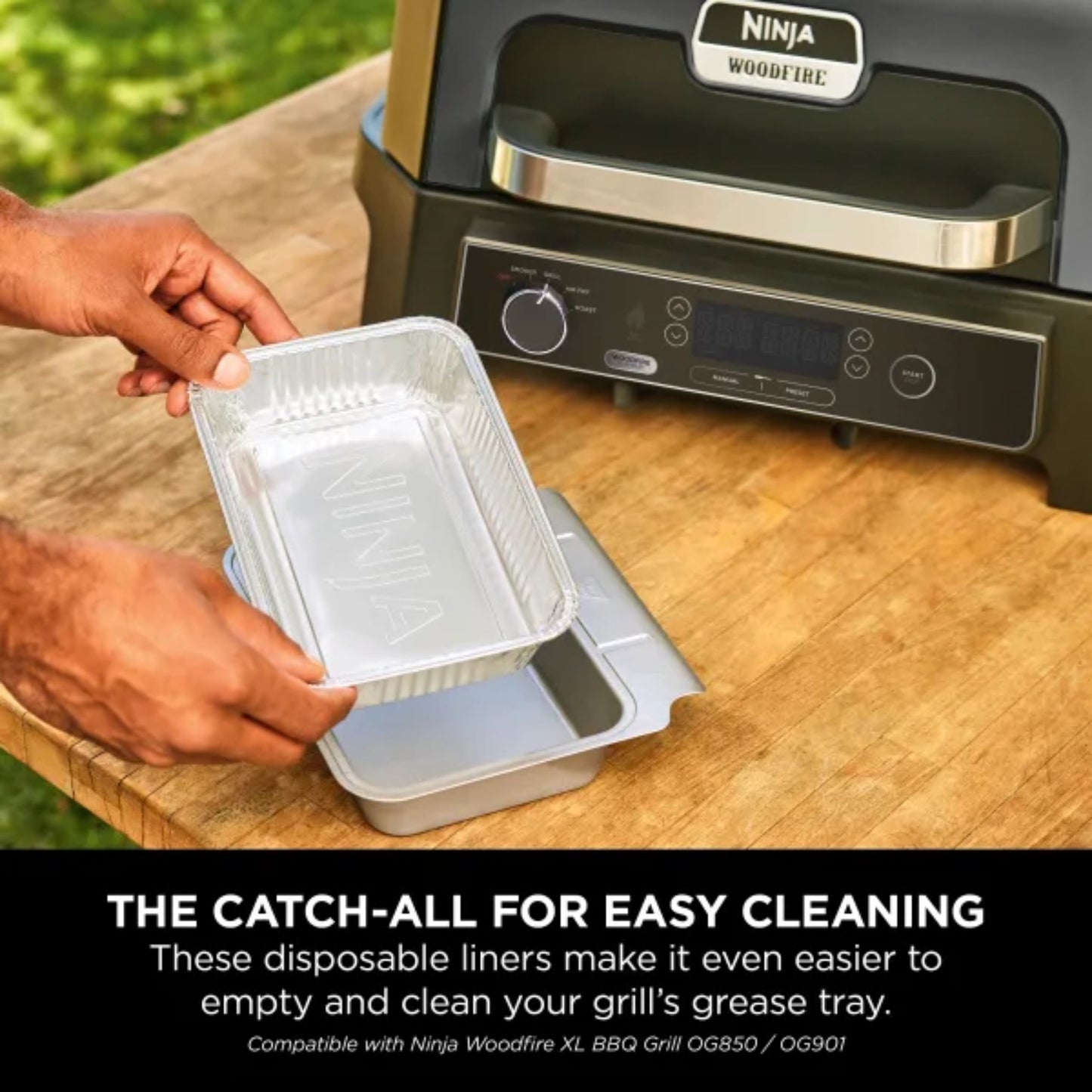 Ninja Woodfire XL Large Grease Tray Liners (Pack of 10)