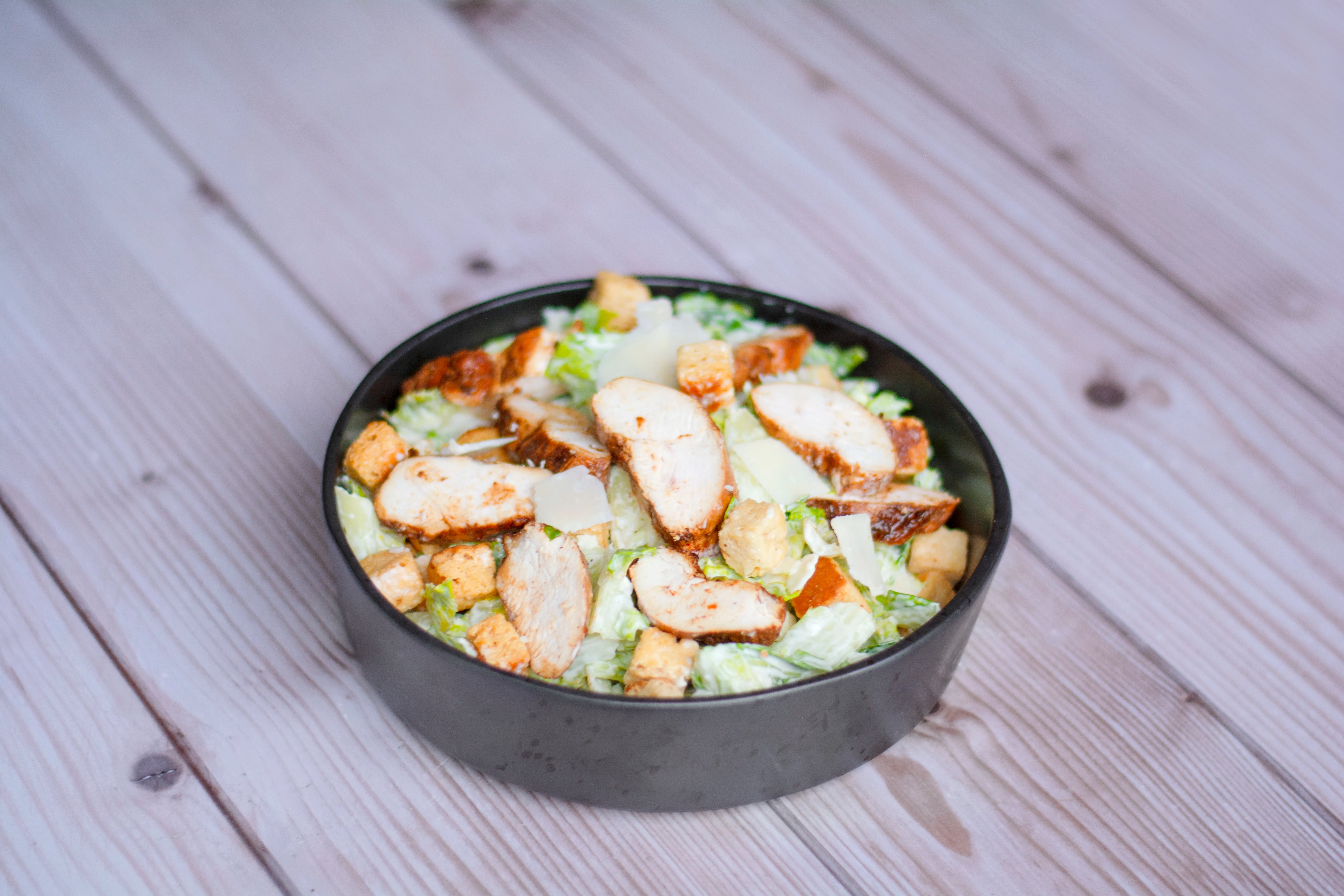 Caesar Salad with Smoked Peri-Peri Chicken