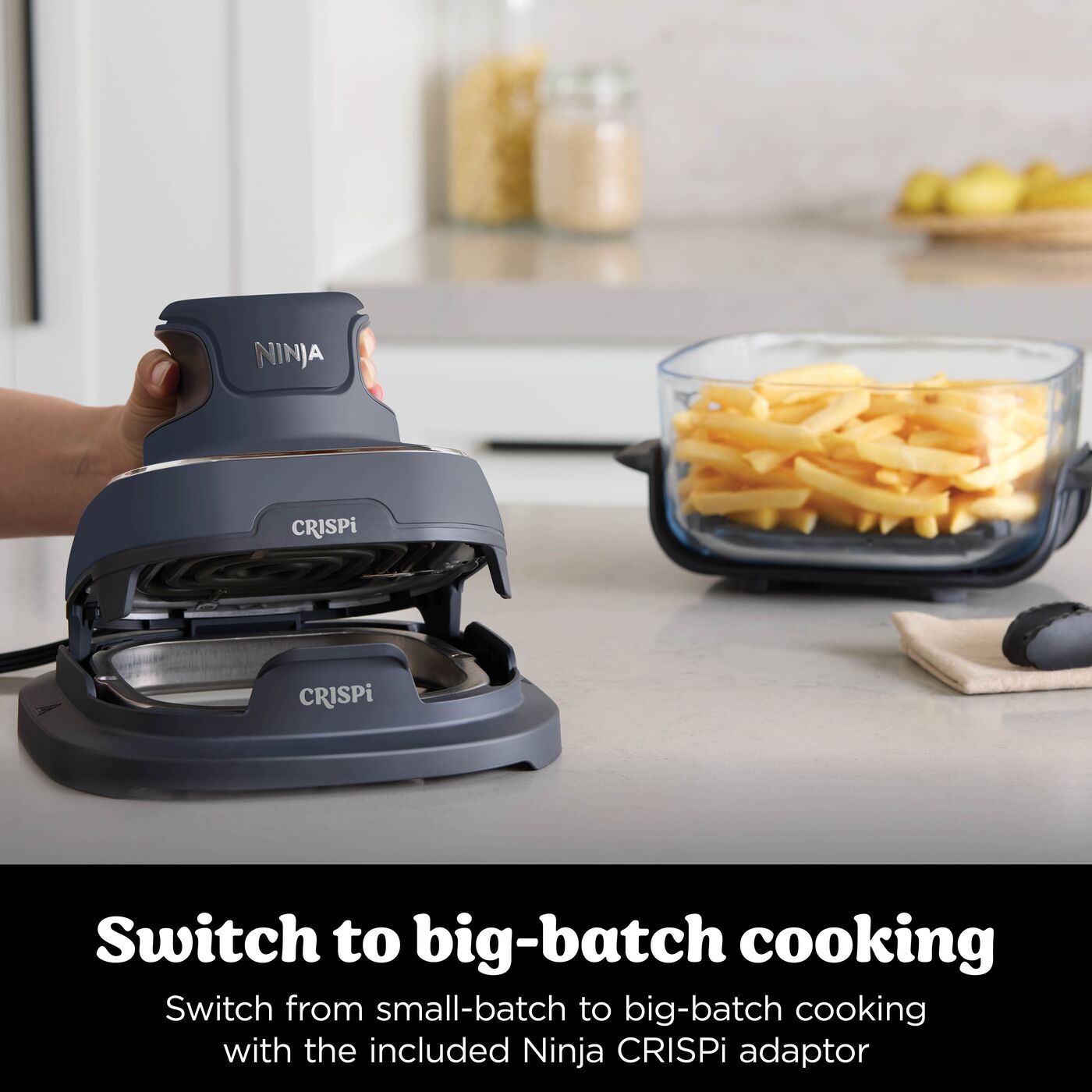 Ninja CRISPi 4-in-1 Portable Glass Air Fryer - Cyber Space FN101UKGY