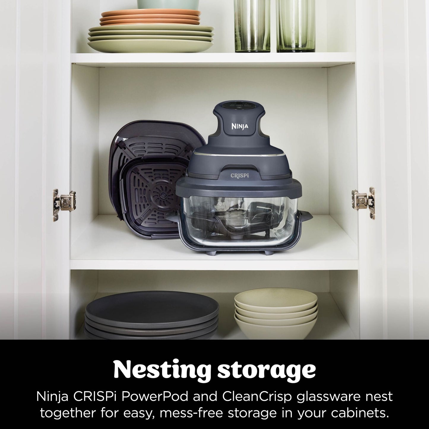 Ninja CRISPi 4-in-1 Portable Glass Air Fryer - Cyber Space FN101UKGY